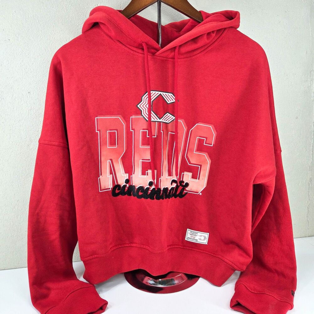 New Era Cincinnati Reds Women's 2026 City Connect Cropped Hoodie Women's Sz XS